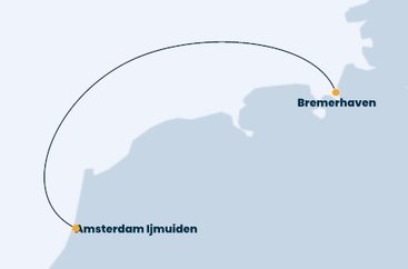 Nemecko, Holandsko z Bremerhavenu na lodi Costa Favolosa