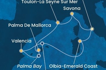 Taliansko, Francúzsko, Španielsko z Civitavechie na lodi Costa Pacifica