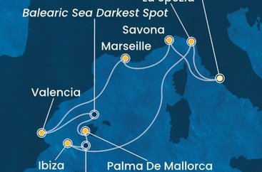 Taliansko, Francúzsko, Španielsko z Civitavechie na lodi Costa Pacifica