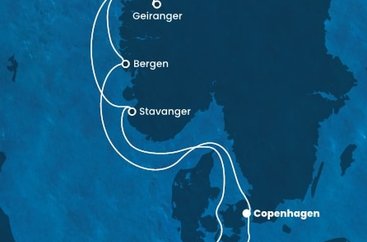 Dánsko, Nórsko, Nemecko z Kodaně na lodi Costa Diadema