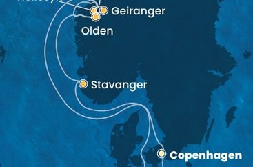 Dánsko, Nórsko, Nemecko z Kodaně na lodi Costa Diadema