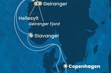 Dánsko, Nórsko, Nemecko z Kodaně na lodi Costa Diadema Dánsko, Nórsko, Nemecko z Kodaně na lodi Costa Diadema