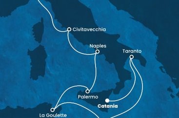Taliansko, Malta, Tunisko z Katánie na lodi Costa Fascinosa