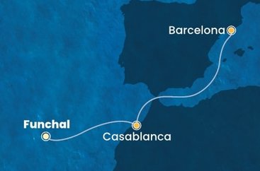 Portugalsko, Maroko, Španielsko z Funchalu na lodi Costa Fortuna
