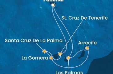 Portugalsko, Španielsko z Funchalu na lodi Costa Fortuna