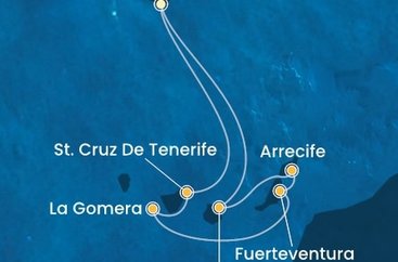 Portugalsko, Španielsko z Funchalu na lodi Costa Fortuna