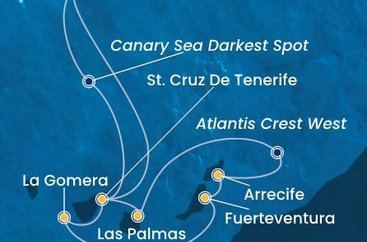 Portugalsko, , Španielsko z Funchalu na lodi Costa Fortuna