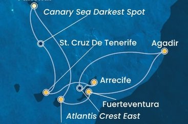 Madeira, Tenerife, Španielsko, Maroko, Gran Canaria z Funchalu na lodi Costa Fortuna