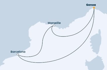 Taliansko, Francúzsko, Španielsko z Janova na lodi Costa Fascinosa