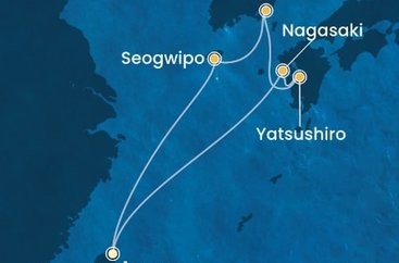 Tchaj-wan, Južná Kórea, Japonsko z Keelungu (Taipeje) na lodi Costa Serena