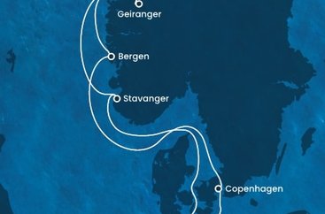 Nemecko, Dánsko, Nórsko z Kielu na lodi Costa Diadema