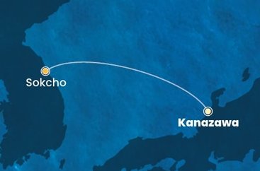 Japonsko, Južná Kórea z Kanazawy na lodi Costa Serena