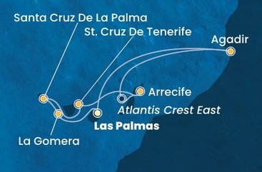 Španielsko, , Maroko z Las Palmas na lodi Costa Fortuna