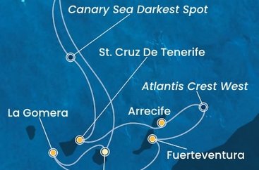 Španielsko, Portugalsko, La Gomera z Las Palmas na lodi Costa Pacifica