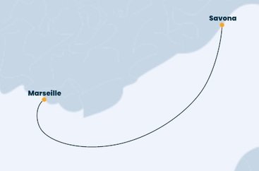 Francúzsko, Taliansko z Marseille na lodi Costa Firenze