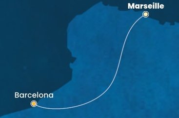 Francúzsko, Španielsko z Marseille na lodi Costa Smeralda