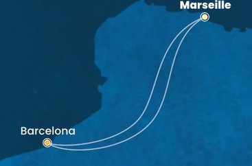 Francúzsko, Španielsko z Marseille na lodi Costa Toscana