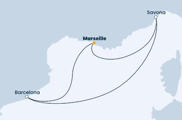 Francúzsko, Taliansko, Španielsko z Marseille na lodi Costa Pacifica