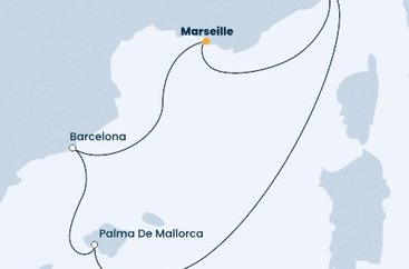 Francúzsko, Taliansko, Španielsko z Marseille na lodi Costa Fascinosa