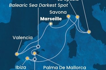 Francúzsko, Španielsko, Taliansko z Marseille na lodi Costa Pacifica