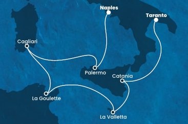 Taliansko, Tunisko, Malta z Neapolu na lodi Costa Fascinosa