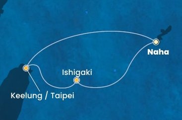 Japonsko, Tchaj-wan z Nahy - Okinawi na lodi Costa Serena