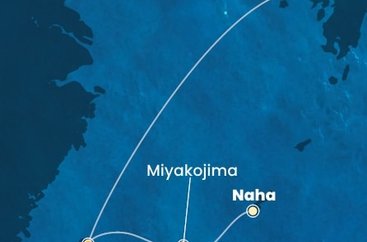 Japonsko, Tchaj-wan z Nahy na lodi Costa Serena