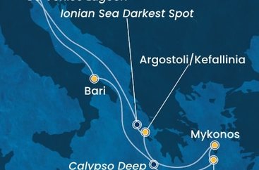 Taliansko, Grécko z Marghery na lodi Costa Deliziosa
