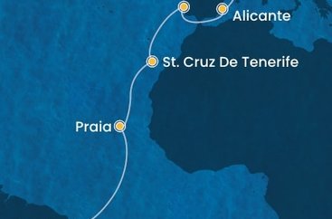 Brazília, Kapverdy, Španielsko, Portugalsko z Recife na lodi Costa Pacifica