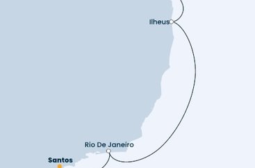 Brazília zo Salvadoru na lodi Costa Diadema