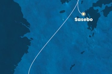 Japonsko, Južná Kórea, Tchaj-wan zo Saseba na lodi Costa Serena