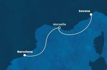 Taliansko, Francúzsko, Španielsko zo Savony na lodi Costa Toscana