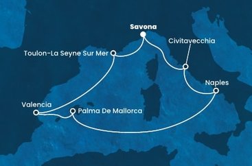 Taliansko, Francúzsko, Španielsko zo Savony na lodi Costa Pacifica