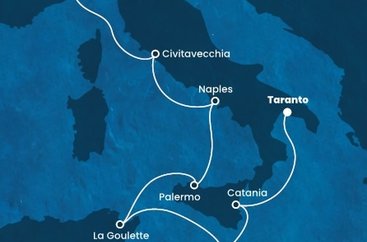 Taliansko, Tunisko, Malta zo Savony na lodi Costa Fascinosa