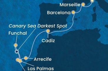 Taliansko, Francúzsko, Španielsko, Madeira ze Savony na lodi Costa Pacifica