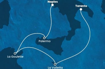 Taliansko, Malta, Tunisko na lodi Costa Fascinosa