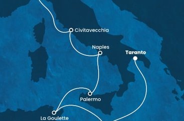 Taliansko, Malta, Tunisko na lodi Costa Fascinosa