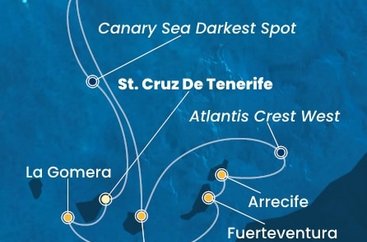 Španielsko, , Portugalsko z Tenerife na lodi Costa Fortuna