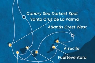 Španielsko, , Portugalsko z Tenerife na lodi Costa Fortuna