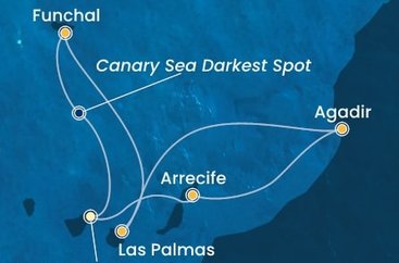 Španielsko, Maroko, Portugalsko z Tenerife na lodi Costa Fortuna