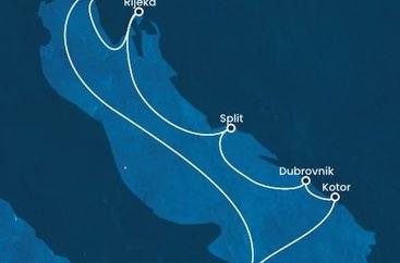 Taliansko, Čierna Hora, Chorvátsko z Trieste na lodi Costa Deliziosa