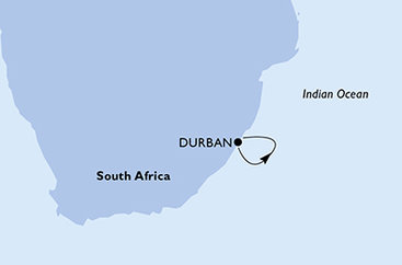 Juhoafrická republika z Durbanu na lodi MSC Armonia