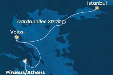 Grécko, Turecko z Pireusu na lodi Costa Fortuna
