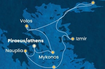 Grécko, Turecko z Pireusu na lodi Costa Pacifica