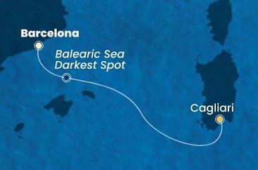 Španielsko, Taliansko z Barcelony na lodi Costa Smeralda