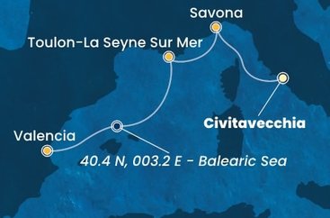 Taliansko, Francúzsko, Španielsko z Civitavechie na lodi Costa Pacifica