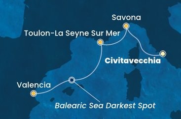 Taliansko, Francúzsko, Španielsko z Civitavechie na lodi Costa Pacifica
