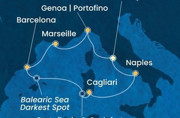 Taliansko, Francúzsko, Španielsko z Civitavechie na lodi Costa Smeralda