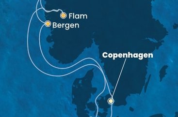 Dánsko, Nórsko, Nemecko z Kodaně na lodi Costa Diadema