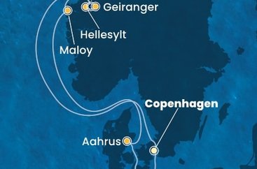 Dánsko, Nórsko, Nemecko z Kodaně na lodi Costa Diadema